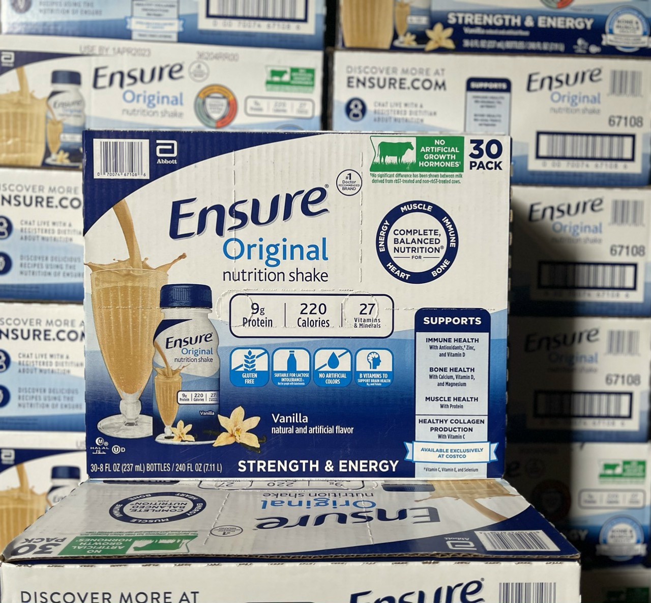 Thùng 30 chai sữa nước Ensure Original 237ml Nội Địa Mỹ 